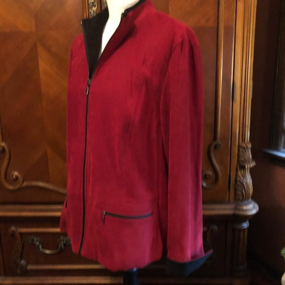 "JM Collection" Red Jacket - Picture 3 of 3